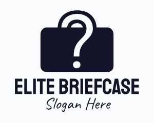 Question Briefcase Mystery logo design