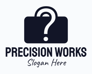 Question Briefcase Mystery logo design