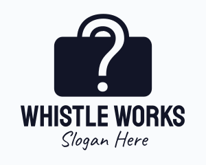 Question Briefcase Mystery logo design