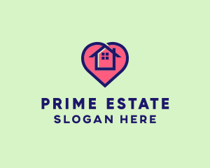 Heart Real Estate Property logo design