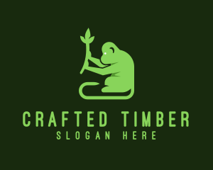 Natural Plant Monkey logo design