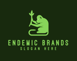 Natural Plant Monkey logo design