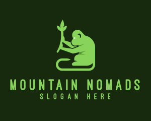 Natural Plant Monkey logo design