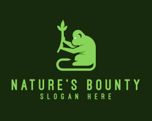 Natural Plant Monkey logo design