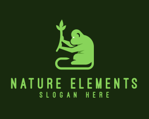 Natural Plant Monkey logo design