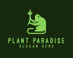 Natural Plant Monkey logo design