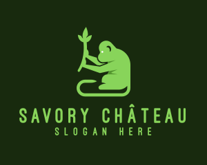 Natural Plant Monkey logo design