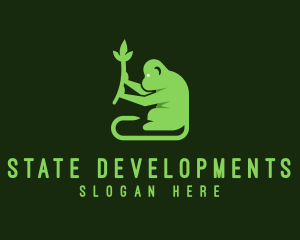 Natural Plant Monkey logo design