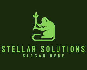 Natural Plant Monkey logo design