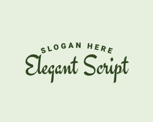 Crafty Script Wordmark logo design