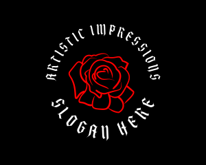 Gothic Rose Tattoo logo