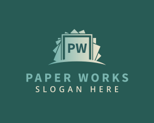 Gradient Paper Document logo