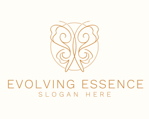 Elegant Gold Butterfly logo design