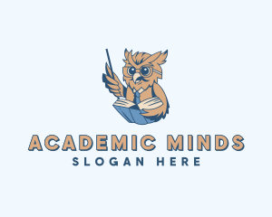 Academic Teacher Owl logo design