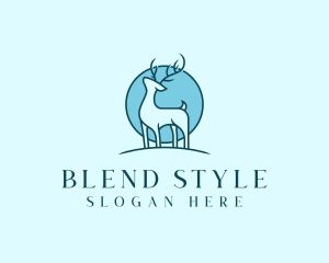 Wild Deer Animal logo design