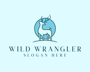 Wild Deer Animal logo design