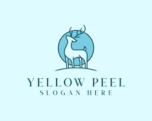 Wild Deer Animal logo design