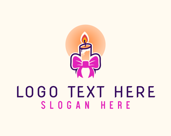 Candle logo example 3