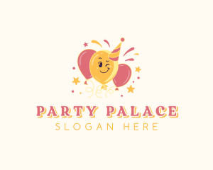 Party Hat Balloons  logo design