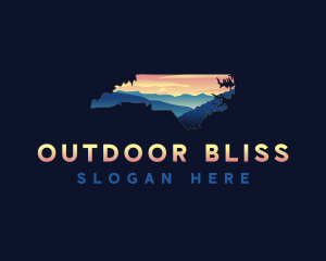 Mountain Outdoor North Carolina logo design