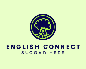 Green Tech Tree  logo design