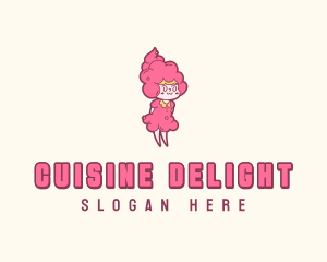 Cotton Candy Girl logo design