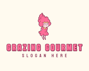 Cotton Candy Girl logo design