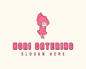 Cotton Candy Girl logo design