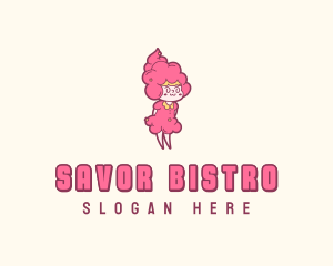 Cotton Candy Girl logo design