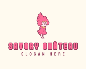 Cotton Candy Girl logo design