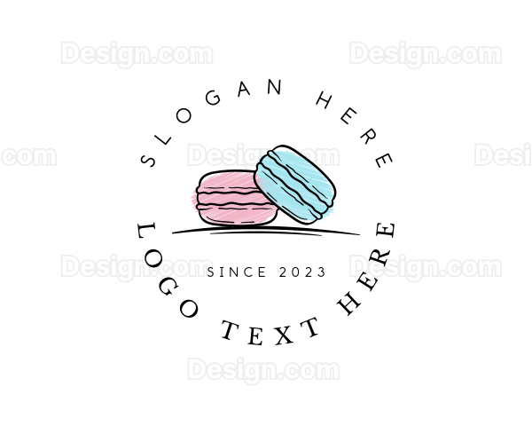 Macaron Dessert Bakeshop Logo