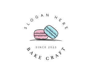 Macaron Dessert Bakeshop logo design