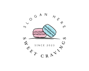 Macaron Dessert Bakeshop logo design