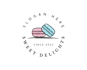 Macaron Dessert Bakeshop logo design