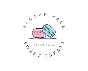 Macaron Dessert Bakeshop logo design