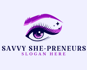 Beauty Eyelashes Salon logo design