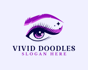 Beauty Eyelashes Salon logo design