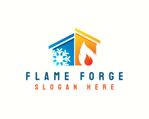 Fire Snow House logo design