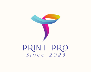 Rainbow Ribbon Business logo design