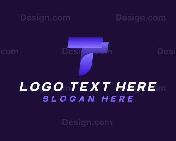 Creative Tech Digital Letter T Logo