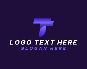 Creative Tech Digital Letter T logo