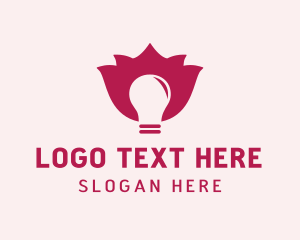 Flower Light Bulb logo