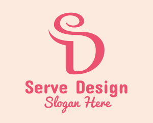 Curvy Letter SD logo design