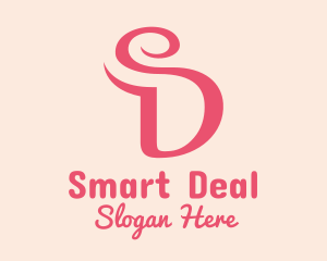 Curvy Letter SD logo design