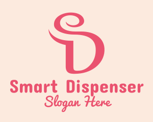 Curvy Letter SD logo design