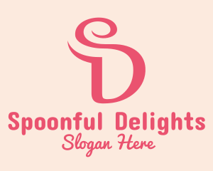 Curvy Letter SD logo design