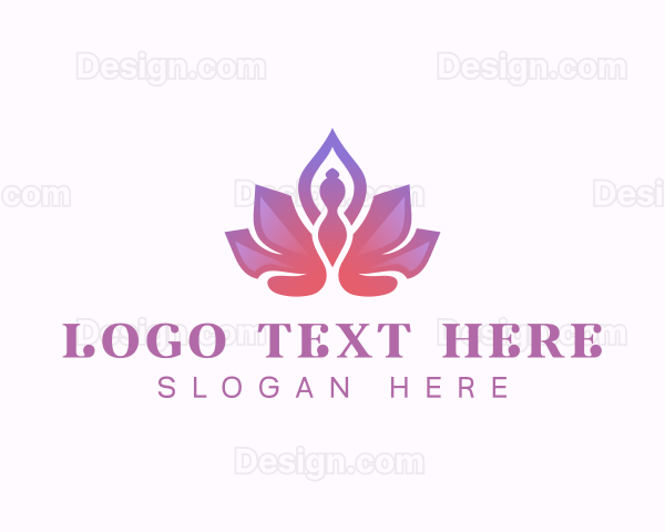 Yoga Wellness Lotus Logo