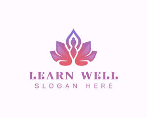 Yoga Wellness Lotus logo design