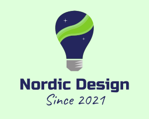 Northern Lights Lightbulb logo