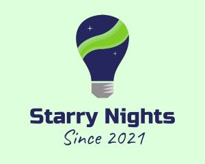 Northern Lights Lightbulb logo
